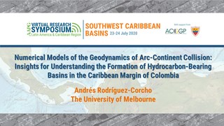 Numerical Models of the Geodynamics of Arc-Continent Collision: Insights for Understanding the Formation of Hydrocarbon-Bearing Basins in the Caribbean Margin of Colombia